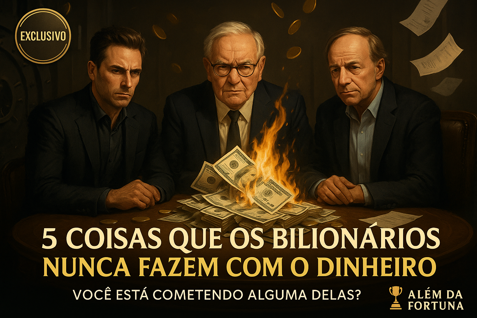 5 Coisas Que os Bilionários Nunca Fazem com o Dinheiro (E Você Provavelmente Faz)