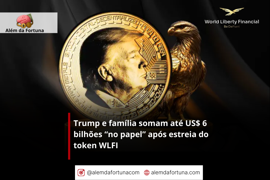Trump e família somam até US$ 6 bilhões “no papel” após estreia do token WLFI