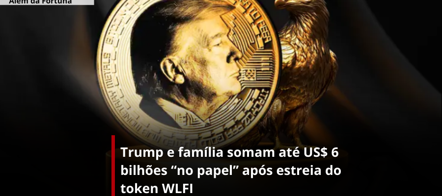 Trump e família somam até US$ 6 bilhões “no papel” após estreia do token WLFI